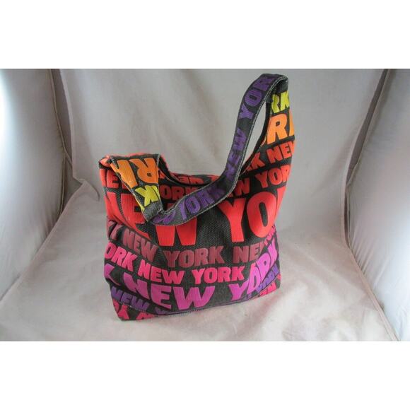 TORKIA New York All Over Print Purse Tote Bag  Embossed Shopping Travel - Picture 3 of 7